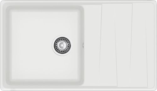 Кухонная мойка Granfest Level LV-860L иней 86х50 цвет белый поверхность матовая