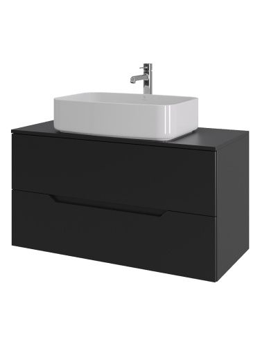 Тумба с раковиной Orange Line Li-100TubMDF+B07-600W 101х46х69