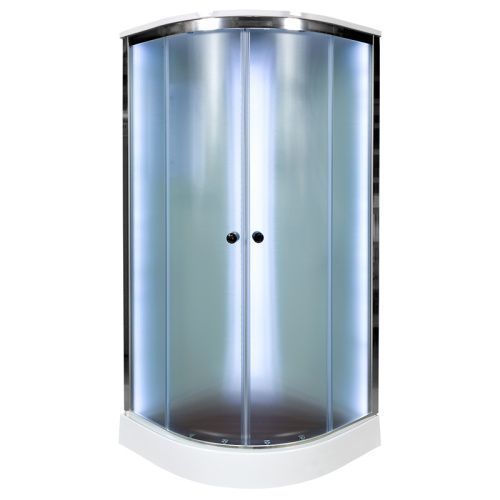Душевая кабина AvaCan D011SLED 110х110 четверть круга с крышей ориентация универсальная