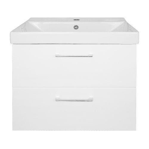 Тумба с раковиной Azario Ника CS00091367 61х48х56 подвесная цвет белый глянцевый