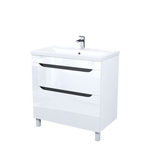 Тумба с раковиной IDDIS Ray RAY80WFi95K 82х46х84 напольная цвет белый