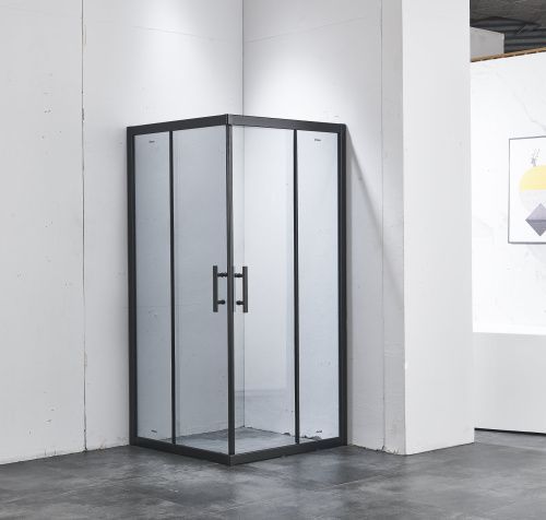 Душевой уголок Timo Imwei YL-9002B 90х90 стекло матовое профиль хром с поддоном