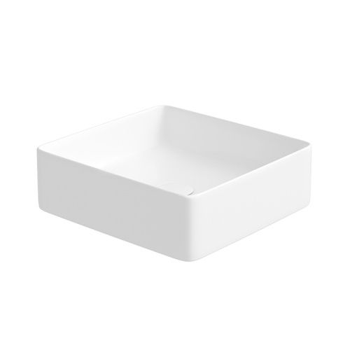 Раковина из сантехнического фарфора IDDIS Slide SLIWM01i27 36х36 накладная цвет белый без отверстий под смеситель