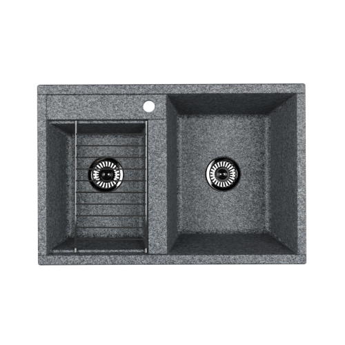 Кухонная мойка Aquaton Делия 1A723132DE230 78х52 цвет серый