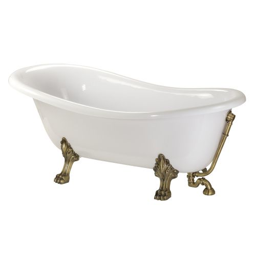 Ванна из искусственного мрамора Migliore MILADY 26242 185х82 отдельностоящая овальная с ножками