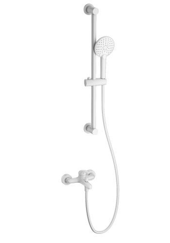 Душевой гарнитур со смесителем Wonzon & Woghand WW-4560-MW настенный белый