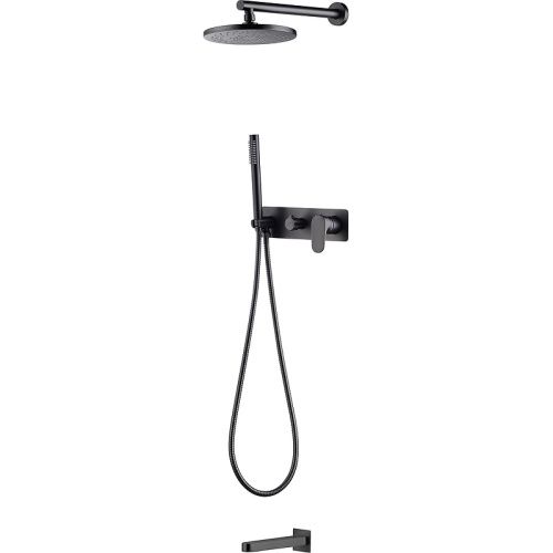 Душевая система Boheme Spectre 454-2-GM встраиваемая в стену цвет оружейная сталь