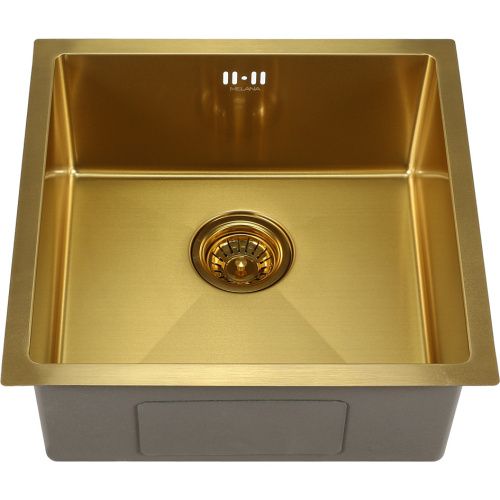 Кухонная мойка Melana ProfLine D4645HG золото 46х45 цвет золото поверхность матовая