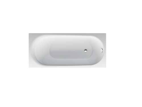 Ванна стальная Bette BetteComodo 1250-000 PLUS 170х75 пристенная прямоугольная без ножек