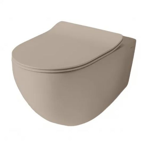 Чаша унитаза подвесная Artceram File 2.0 FLV006 41 00 цвет коричневый без сиденья душевой смыв