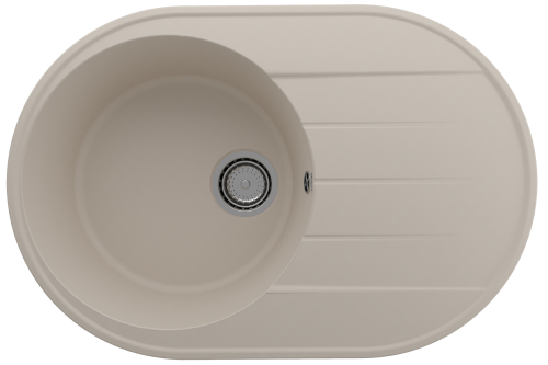 Кухонная мойка Ulgran Quartz Nora 750-02 75х50 цвет бежевый