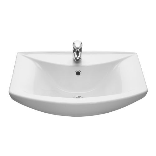 Раковина из санфаянса Aquaton грация 131203S0011B0 62х44 подвесная цвет белый 1 отверстие под смеситель