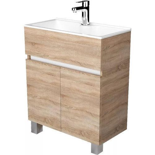 Тумба с раковиной 1MarKa Mira У83303 60х30х85 напольная цвет дуб сонома