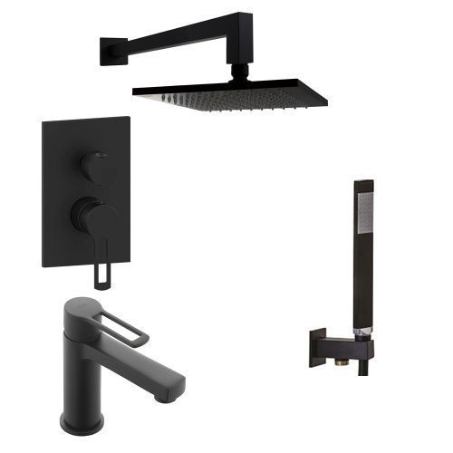 Душевая система Paffoni Ringo KITRIN018NO071 встраиваемая в стену