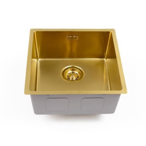 Кухонная мойка Grandex Aqua 5011351 44х44 цвет золото поверхность матовая