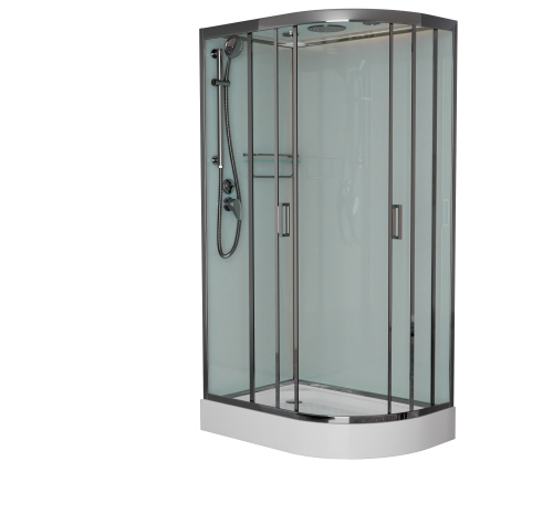 Душевая кабина Frank 163009 100х80 с крышей ориентация левая