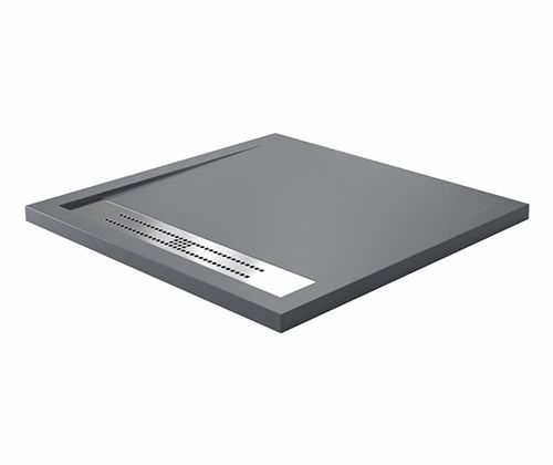 Душевой поддон WasserKRAFT Wiese 84T 84T03 90х90 искусственный камень серый