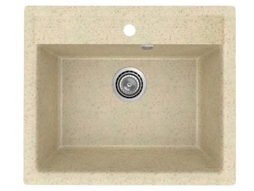 Кухонная мойка Uperwood ECON UPD-104 4010202101 57х50 цвет слоновая кость поверхность матовая
