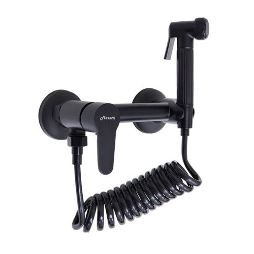 Гигиенический душ со смесителем Maretti Project Black PB30RN69 черный