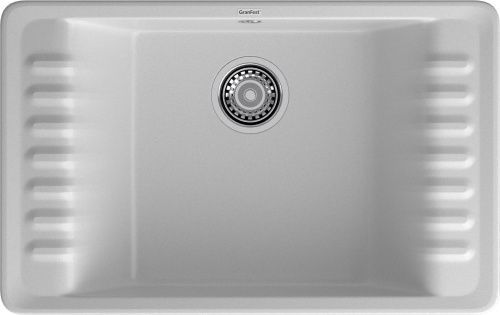 Кухонная мойка Granfest Quarz 71 серый 75х48 цвет серый поверхность матовая
