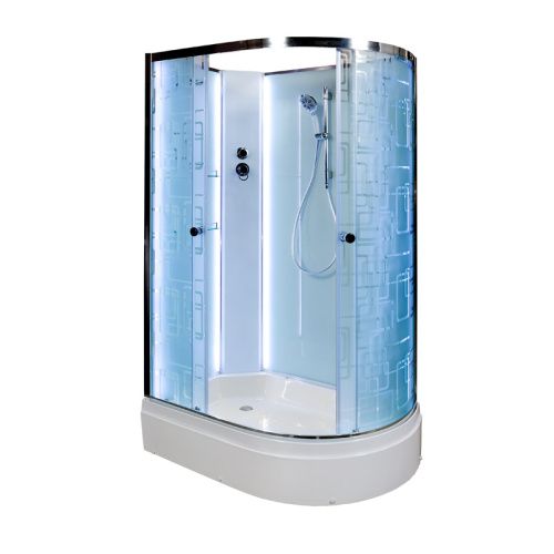 Душевая кабина AvaCan EM3012LNLED 120х90 асимметричная без крыши ориентация левая