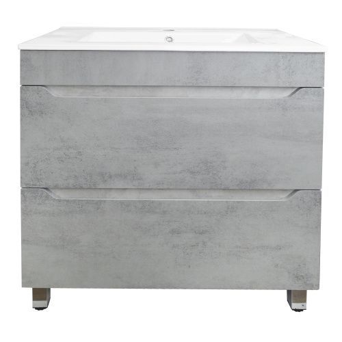 Тумба с раковиной Loranto Florena CS00086991 71х47х81 напольная цвет серый матовый