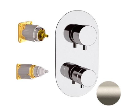 Смеситель для душа Remer Elegance NT92KBXV встраиваемый в стену нержавеющая сталь с термостатом