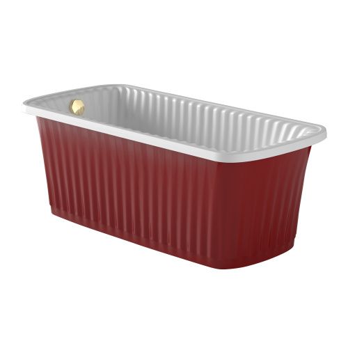 Ванна из искусственного мрамора Migliore OLIVIA PANELLO 24238 174х80 отдельностоящая прямоугольная с ножками