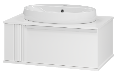 Тумба под раковину Brevita Savoy SAV-09080-0101Я 80х50х34 подвесная