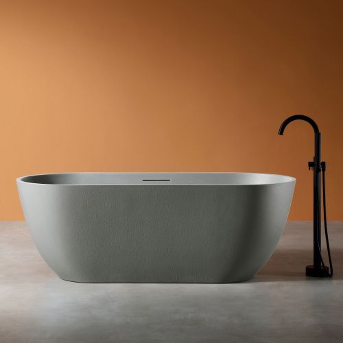 Ванна из искусственного камня Abber Frankfurt AM9941MLG 170х75 отдельностоящая овальная с каркасом