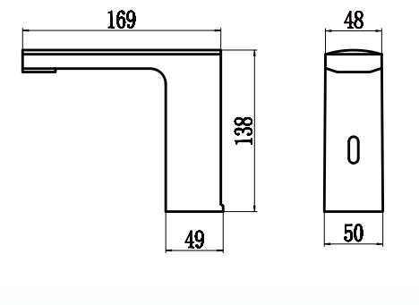 Смеситель Savol S-GY8897Q на раковину/столешницу графит - фото 2