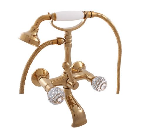 Смеситель для ванны и душа RavSlezak BRILLIANCE BRILLIANCE160.5Z настенный золото