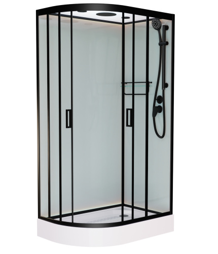 Душевая кабина Frank 914814 100х80 с крышей ориентация правая