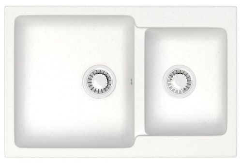 Кухонная мойка Azario Grand CS00079900 77х50 цвет белый
