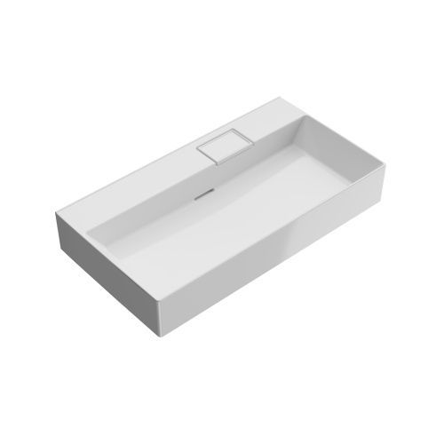 Раковина керамическая Kerama Marazzi LOGICA LO.wb.90.0 90х48 подвесная цвет белый без отверстий под смеситель