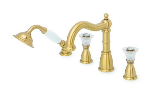 Смеситель Boheme Сamelia 391-Camelia на борт ванны бронза