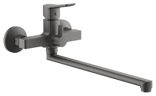 Смеситель для ванны и душа BELZ B22715-3 настенный оружейная сталь