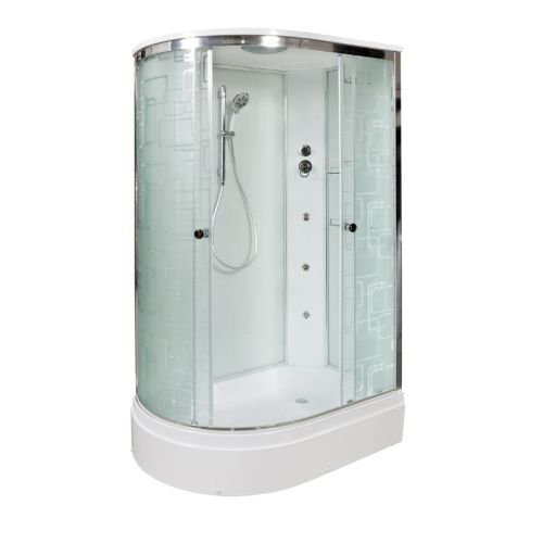 Душевая кабина AvaCan EM2712RGM 120х80 асимметричная с крышей ориентация правая