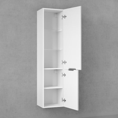 Шкаф-пенал Jorno MODUL Mоl.04.150/P/W 35х31х150 подвесной цвет серый - фото 2