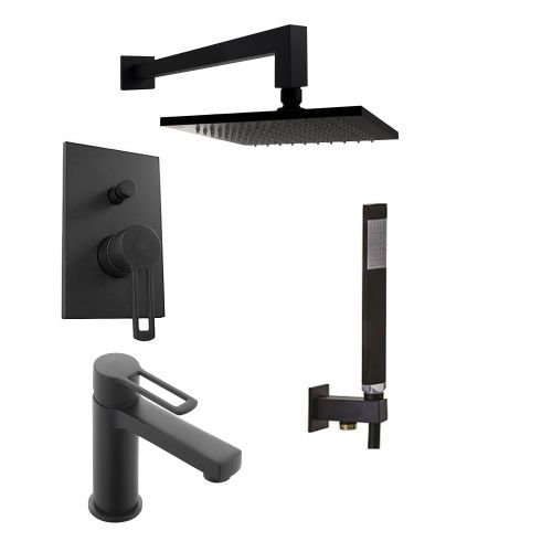 Душевая система Paffoni Ringo KITRIN015NO071 встраиваемая в стену