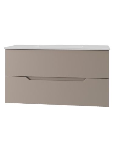 Тумба с раковиной Orange Line Li-100TuL+Ra 102х47х54 цвет бежевый