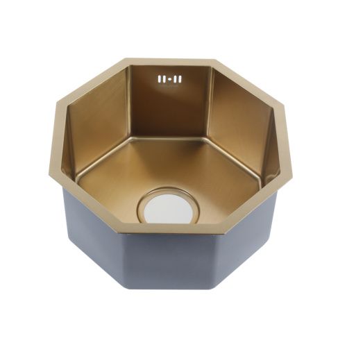 Кухонная мойка Melana ProfLine D400G золото 40х40 цвет золото поверхность матовая
