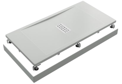 Душевой поддон Good Door Flow ЛП00121 160х90 литьевой мрамор белый без каркаса