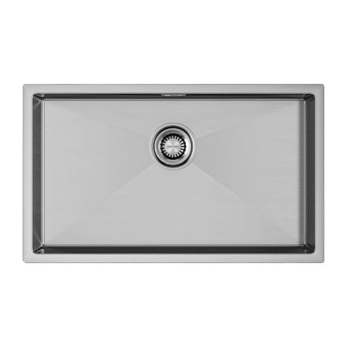 Кухонная мойка Paulmark ALLER 74 UNI PM807444-BS 69х39 цвет брашированная нержавеющая сталь поверхность матовая