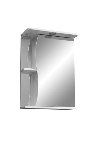 Зеркало-шкаф Stella Polar Волна SP-00000041 55х24х70 подвесной цвет белый