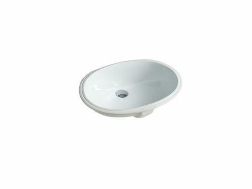 Раковина керамическая Hidra Lavabi A104/001 60х40 встраиваемая цвет белый без отверстий под смеситель