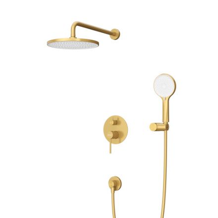 Душевая система Cezares RELAX RELAX-DSET-BORO встраиваемая цвет брашированное золото