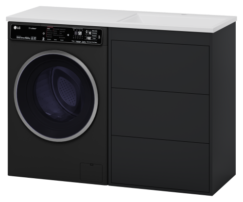 Тумба под раковину Brevita Grafit GRA-01060-013Я 59х46х86 напольная цвет серый