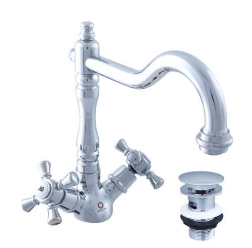 Смеситель RavSlezak MORAVA RETRO MK321.5/8 на раковину хром