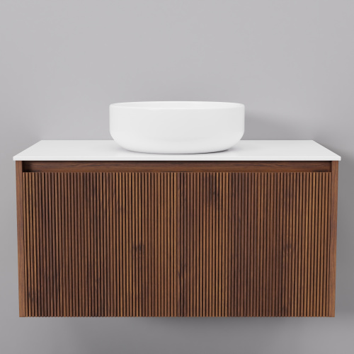 Тумба с раковиной Art Decco Camilla (Камилла) ACM08W22S300 80x45x40 подвесная цвет черный орех